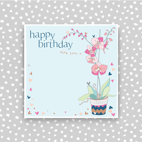 Happy Birthday - with love greeting card (CB237)