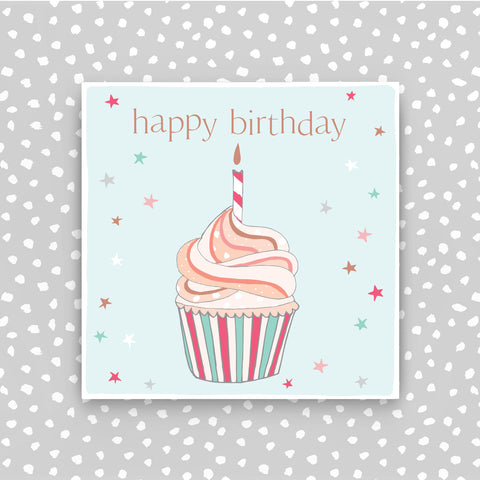 Happy Birthday - cupcake greeting card (CB240)