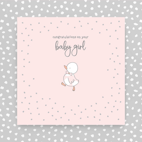 Congratulations on your Baby Girl greeting card (GR05)