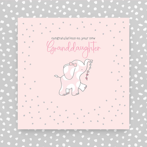 Congratulations on your new Granddaughter greeting card (GR07)