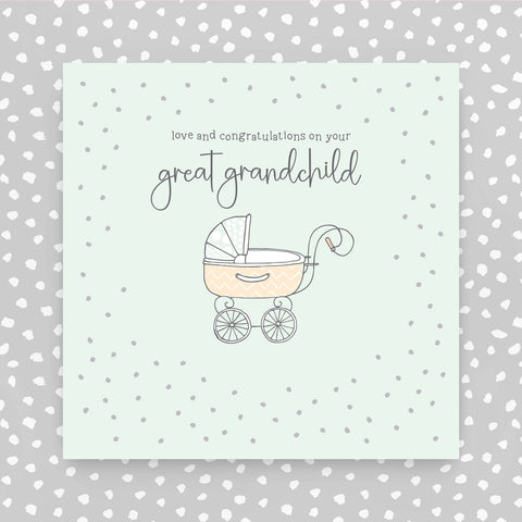 Congratulations on your new Great grandchild greeting card (GR08)