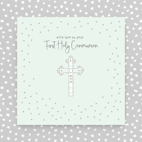 With Love on your First Holy Communion greeting card (GR17)