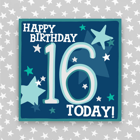 Boy Aged 16 Birthday Card (HH16)