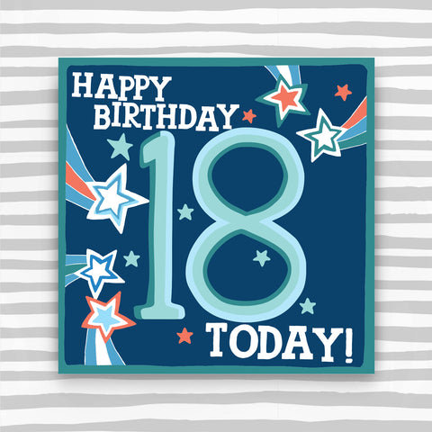 Male Aged 18 Birthday Card (HH18)