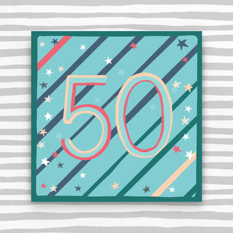 Male Aged 50 Birthday Card (HH22)