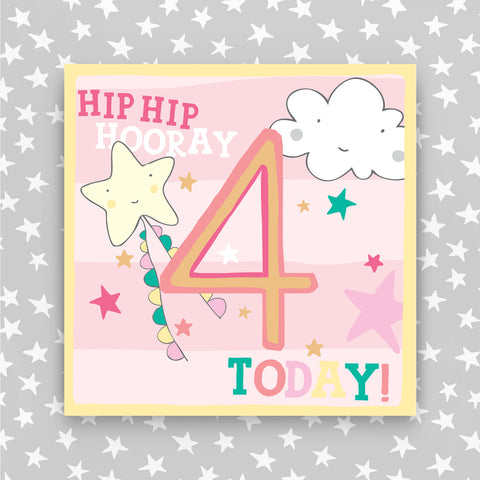 Girl Aged 4 Birthday Card (HH31)