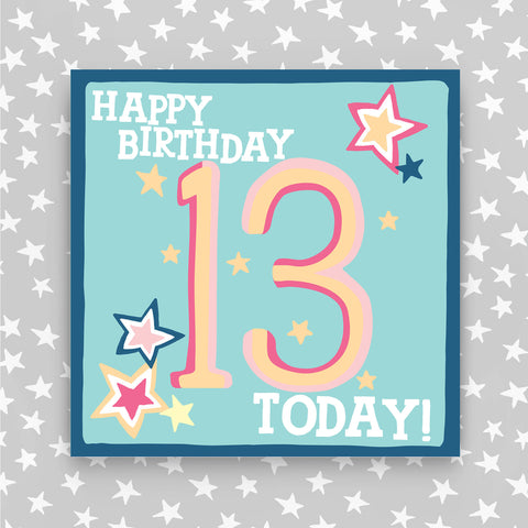 Girl Aged 13 Birthday Card (HH40)