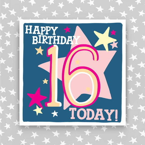 Girl Aged 16 Birthday Card (HH43)