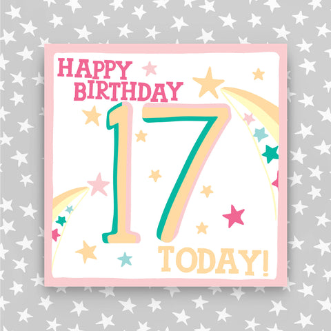 Girl Aged 17 Birthday Card (HH44)