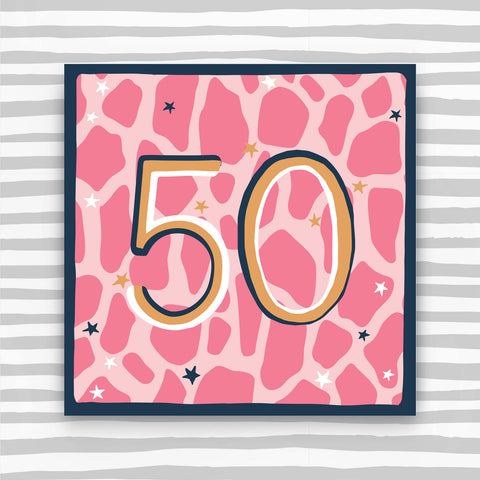 Female Aged 50 Birthday Card (HH49)