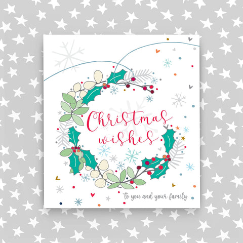 4 Card Pack - Christmas Wishes to you and your family (CA19)